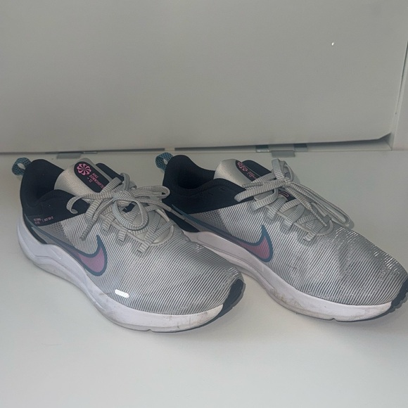 Nike Womens Downshifter 12 Photon Dust Pink Spell‎ Running Shoe Size 7 Preowned - Picture 1 of 7
